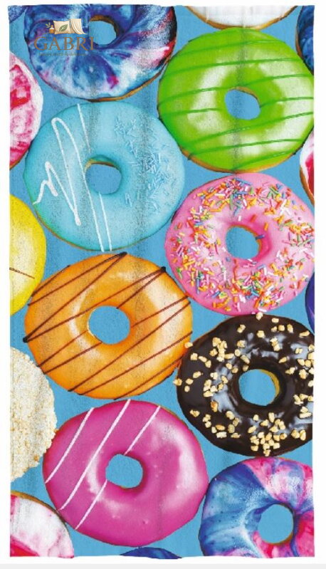 Osuška s potiskem 70x140cm - Donuts
