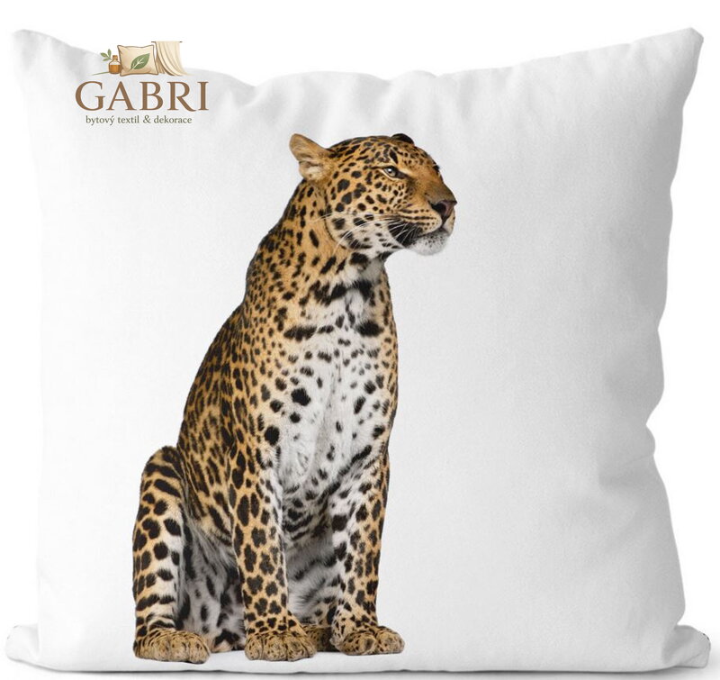  Fotopolštářek s efektem 3D - Sedící gepard