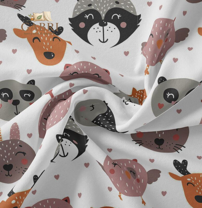 Metrážový dětský závěs zatemňovací Blackout šíře 140cm Im-Girl animal