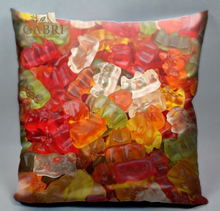 Fotopolštářek s efektem 3D - Gumoví medvídci