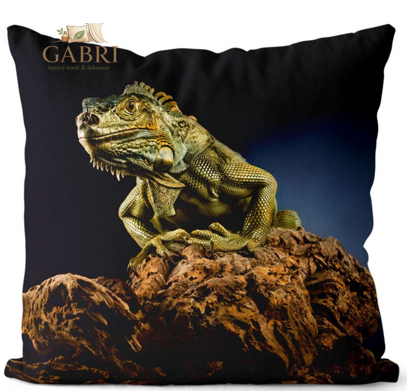 Fotopolštářek s 3D efektem - Leguán
