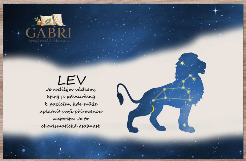  Prostírání na stůl - Lev (23.7. - 22.8.) - modré