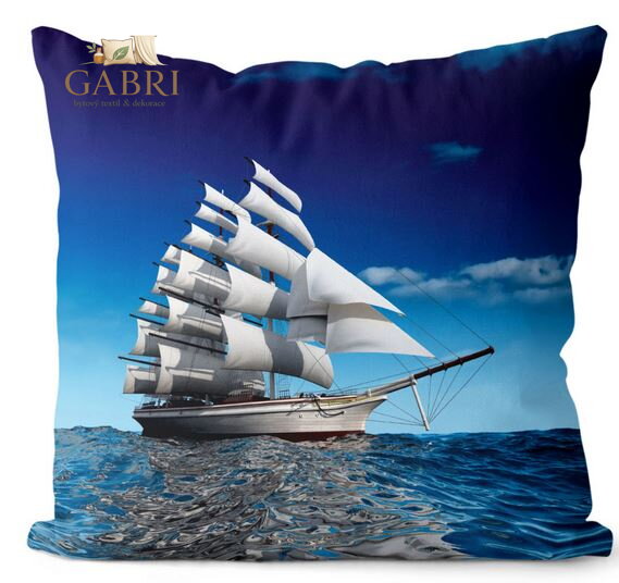 Fotopolštářek s efektem 3D - Loď