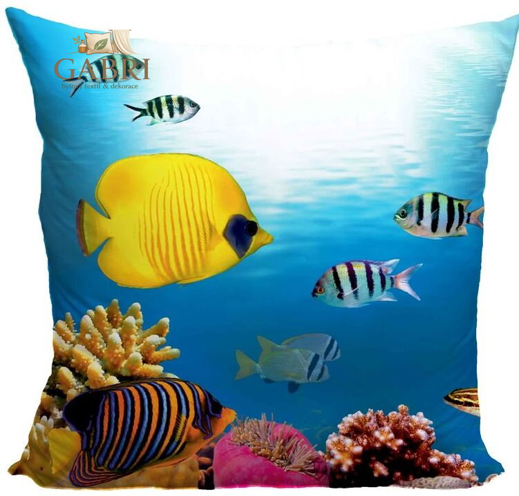 Fotopolštářek s efektem 3D - Mořské dno 2