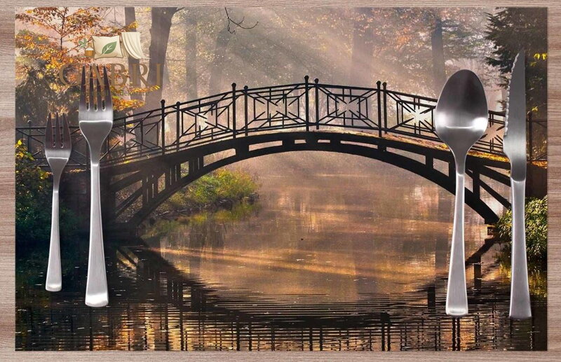  Prostírání na stůl - Most v parku