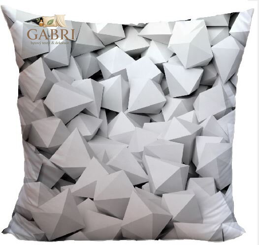 Fotopolštářek 40x40cm s efektem 3D - Octahedron