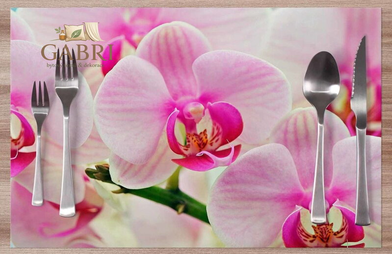 Prostírání na stůl - Orchidej z blízka