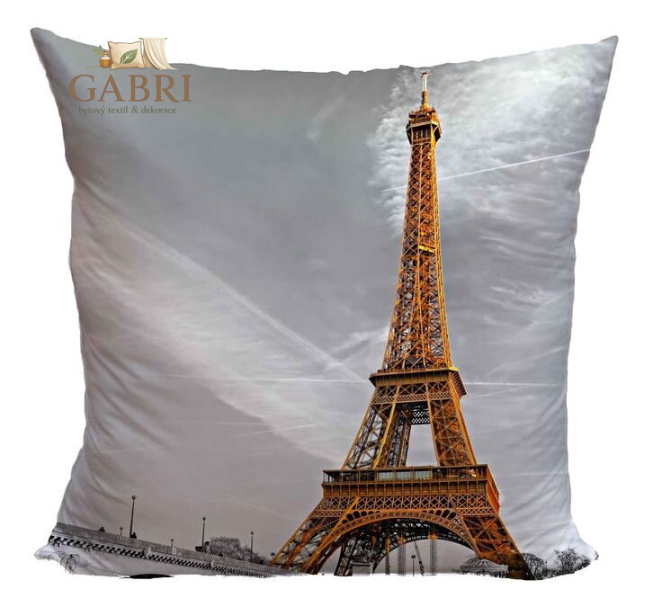 Fotopolštářek 40x40cm s efektem 3D - Paříž