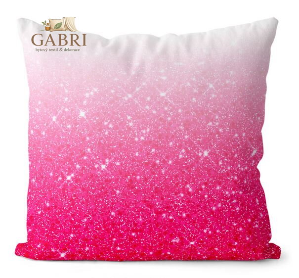 Polštářek s potiskem - Sweet pink