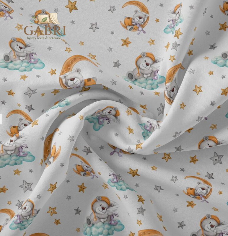 Metrážový dětský závěs zatemňovací Blackout šíře 140cm Im-Sladké sny