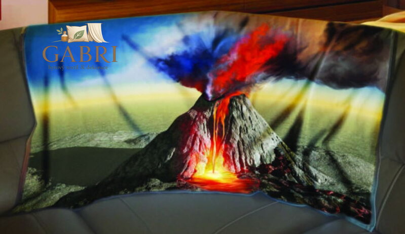 Fleecová fotodeka - Sopka více rozměrů