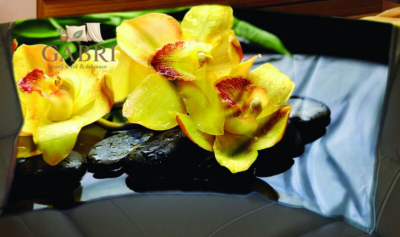 Fleecová fotodeka - Žluté květy více rozměrů 