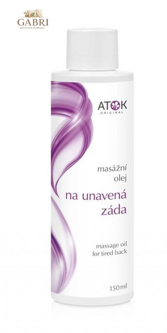 Masážní olej na unavená záda 