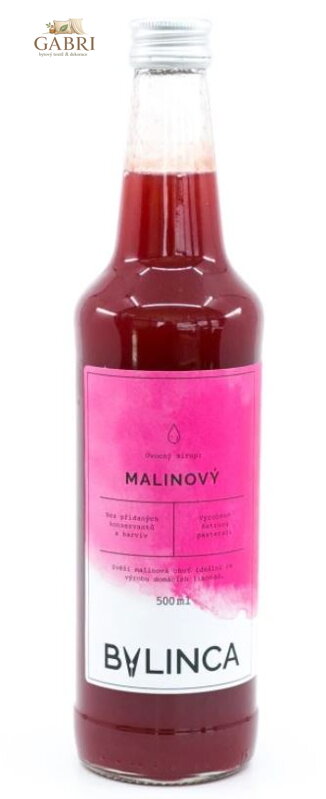 Ovocný sirup - Malinový 500ml
