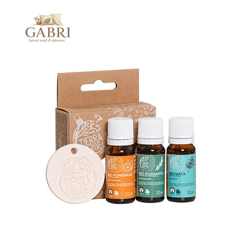 Tierra Verde – Zimní sada BIO esenciálních olejů s odpařovačem (TIERRA VERDE), 3 ks