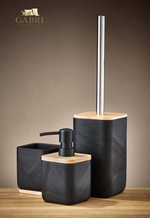 Doplňky do koupelny polyresin + bambus - Crossover ( více barev ) 2026