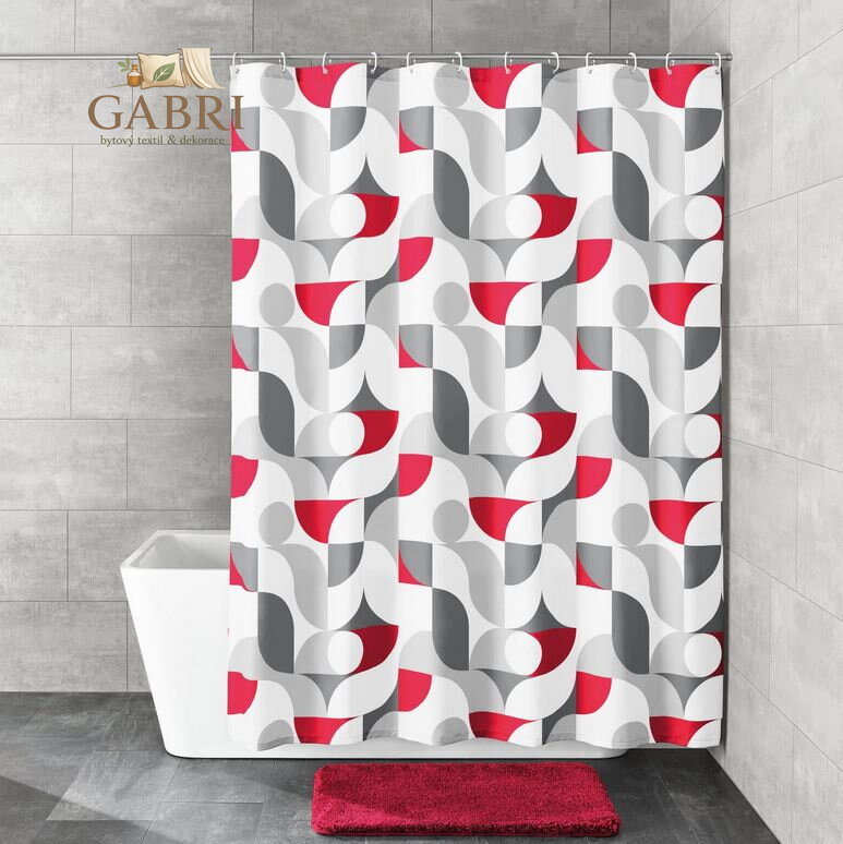 Koupelnový textilní závěs EcoCare 180x200cm - Tess 2026