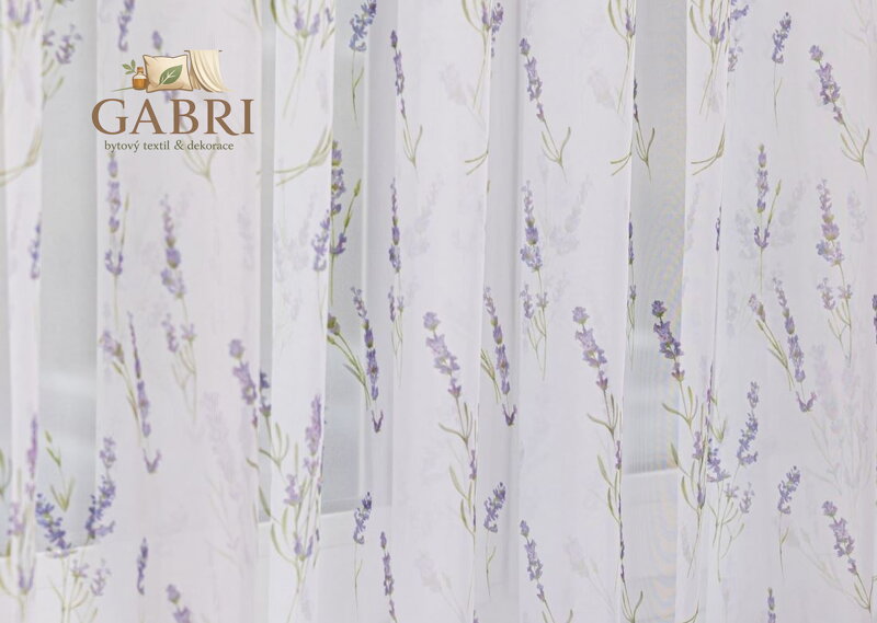 Metrážová záclona s tištěným vzorem Lag-1952/01 2026