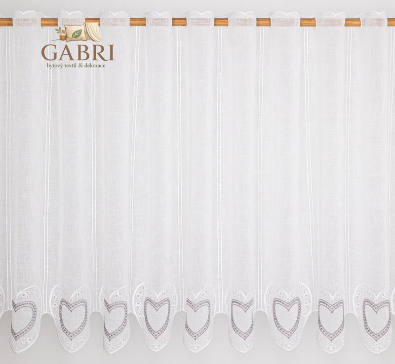 Metrážová vitrážka bílá se vzorem Lag-V/797-03-2026