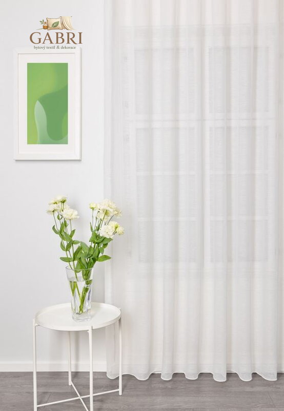 Metrážová záclona jednobarevná výška 320cm Lag-Alison/10 bílá 2026