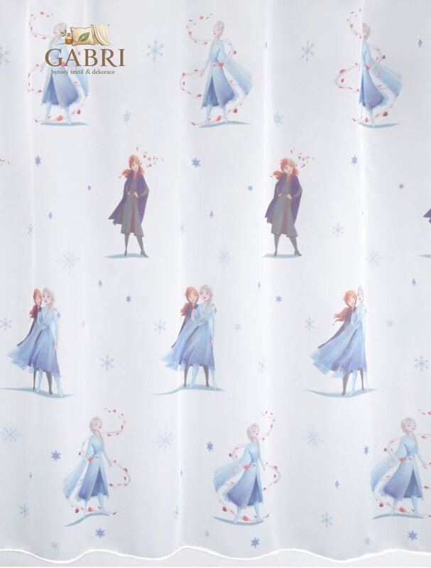 Metrážový dětský tištěný voál výška 180cm Lag-Frozen 04-2026