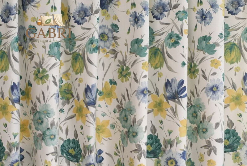 Metrážová dekorační látka bavlněná šíře 140cm Lag-Twister Jardins A02-2025