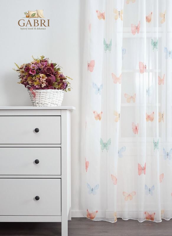 Metrážová záclona tištěná výška 295cm Lag-Lourdes 01-2026