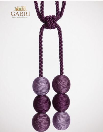  Dekorace do záclon a závěsů - Mia purple