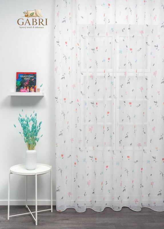 Metrážová záclona se vzorem výška 295cm Lag-Mimi 04-2026