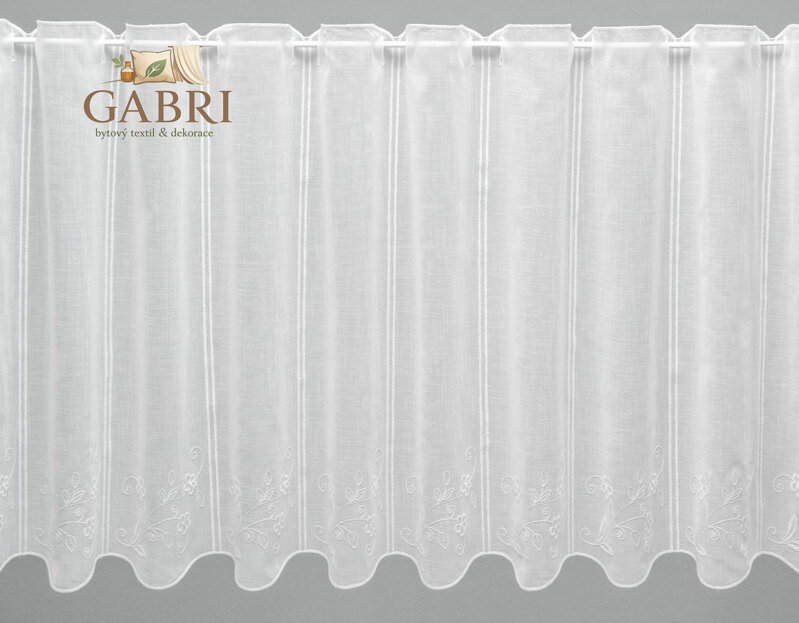 Metrážové vitrážkové záclony Lag-V/499 bílá ( více rozměrů ) 2026