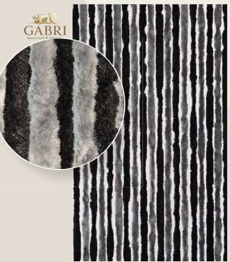  Závěs proti hmyzu žinylkový do dveří 90x200cm - černý/šedý 2026