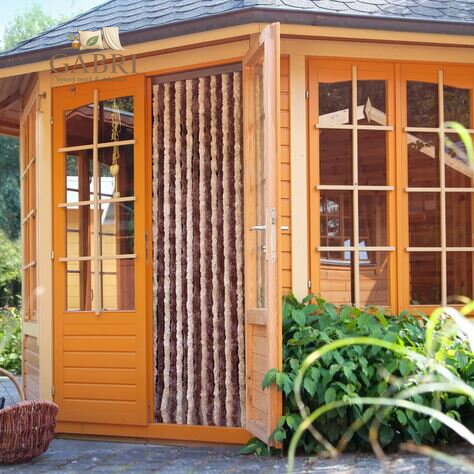 Závěs proti hmyzu žinylkový do dveří 100x200cm - hnědá/béžová 2026