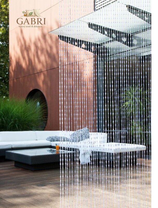 Korálkový závěs - Kristal 90x200cm 2026