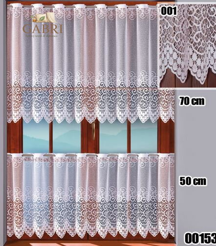 Metrážové záclony vitrážové bílé Gabri-001539-2026