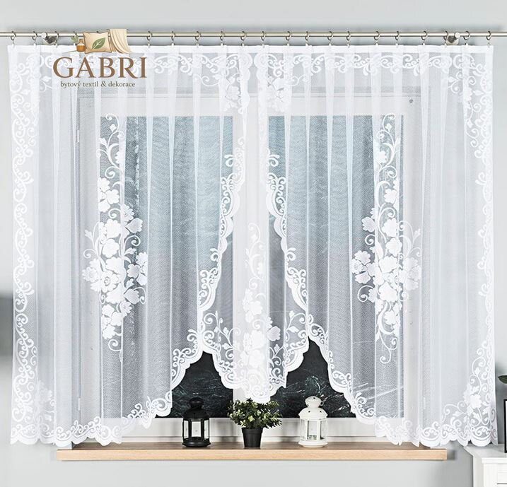 Záclona kusová oblouková s motivem 400x160cm Gabri-Fuksja 007735-2026