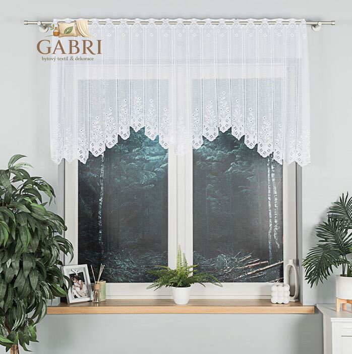 Záclona kusová oblouková s motivem 200x80cm Gabri-Klementyna 018539-2026