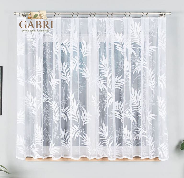 Metrážové záclony žakárové bílé Gabri-018920-2026