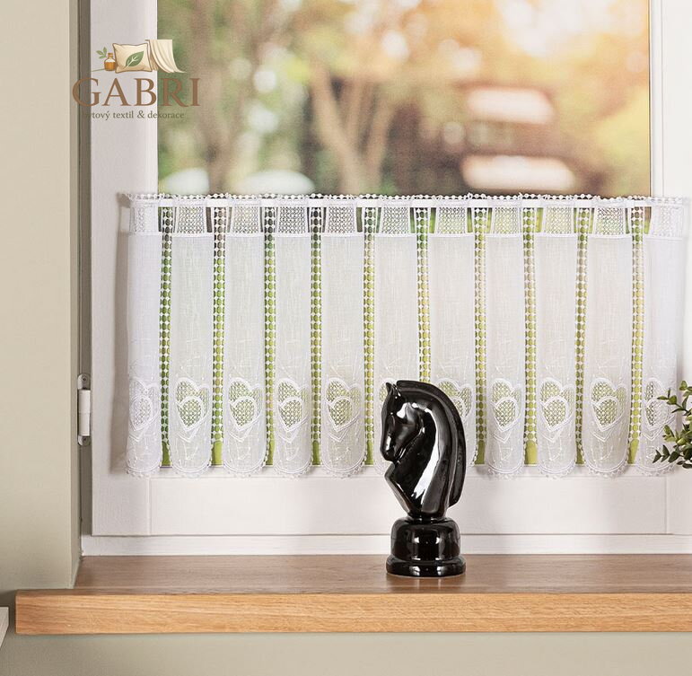 Metrážové záclony vitrážové bílé vyšívané Gabri-096272-2025