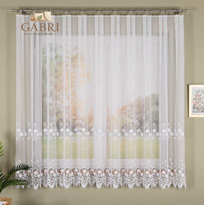 Metrážové záclony s aplikací na markizetě Gabri-113080-2026