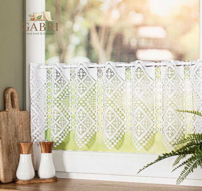 Žakárové záclony bílé v metráži se vzorem Gabri-361860-2026