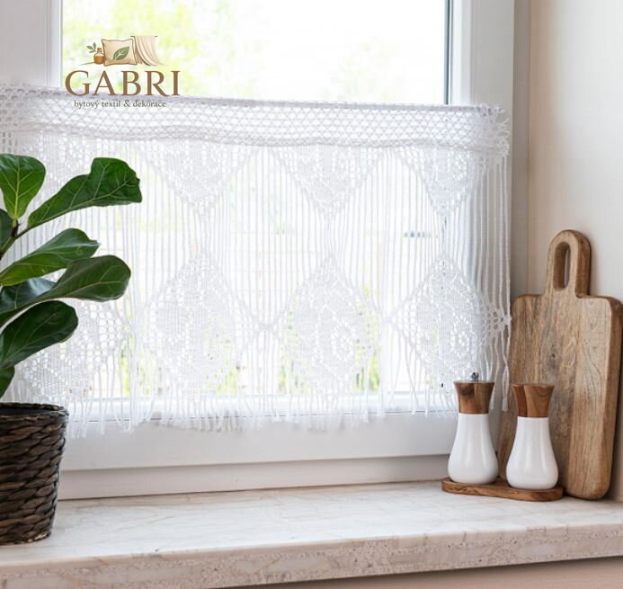 Metrážové záclony vitrážové bílé Gabri-799013-2026