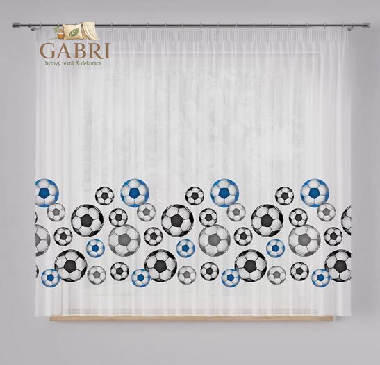 Metrážový dětský tištěný voál výška 157cm Gabri-D00051/WOP/001/000157/1 modrý-2026