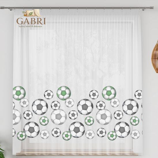 Metrážový dětský tištěný voál výška 157cm Gabri-D00051/WOP/003/000157/1 zelený