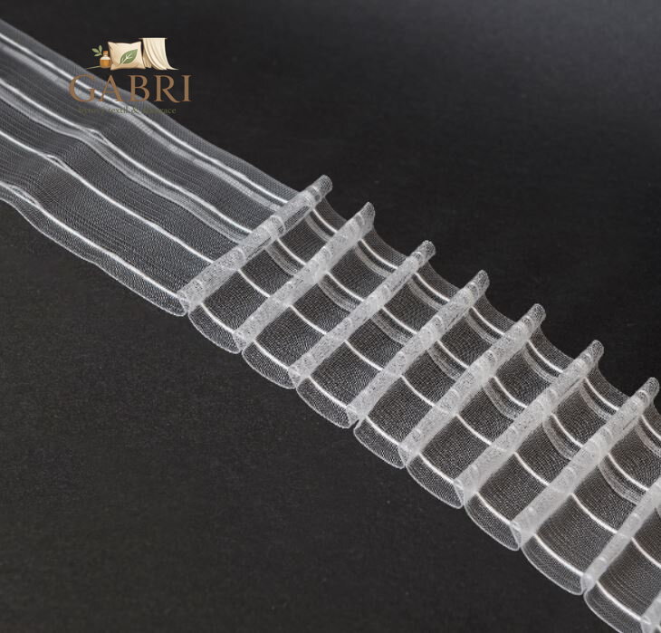 Řasící páska 50m - 10cm transparentní 1:2 Gabri-TASMAM/Z28-2026