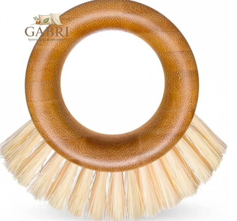 Kartáč z bambusu na čištění ovoce a zeleniny 