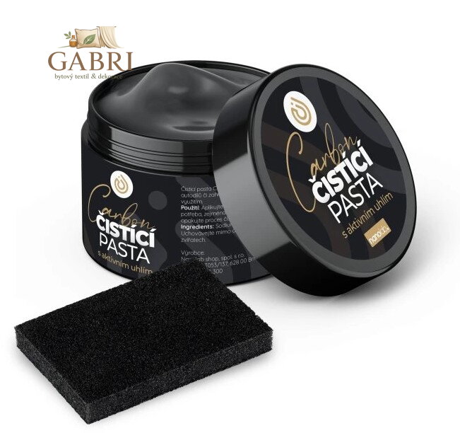 Čistící pasta s aktivním uhlím