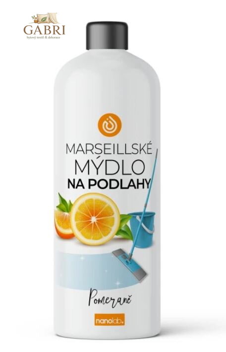 Čistič na podlahy z Marseillského mýdla Pomeranč 1L
