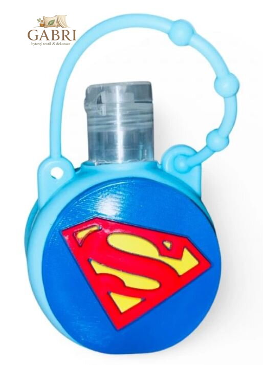 Bezpečná dětská dezinfekce na ruce Modrá "Superman" 30ml