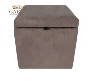  Taburet s úložným prostorem tkanina Casablanka černá 671 - více barev