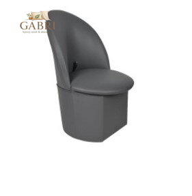  Taburet s opěradlem Krasnal EKO kůže šedá - více barev na výběr